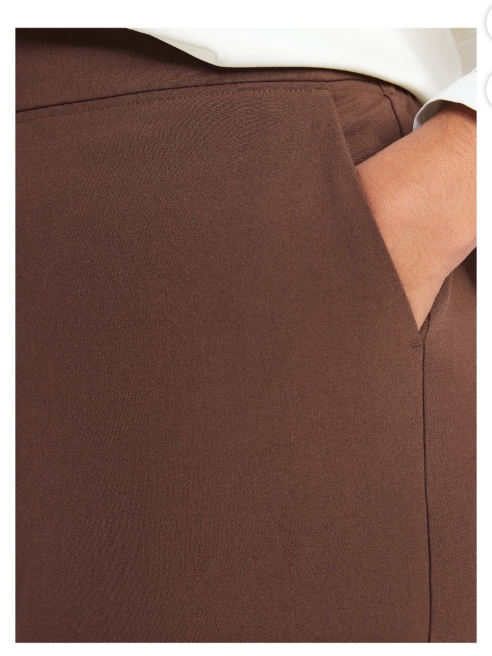 Just My Size Women’s Plus Chocolate Dress Pants with Tummy Control Size 2X NWT - Picture 4 of 5